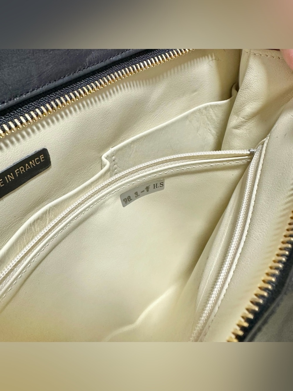 Chanel Black Quilted Satin & Leather O Case Evening Clutch Bag with Crystals - Picture 12 of 16